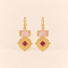 Pendientes Aurora•Rosa