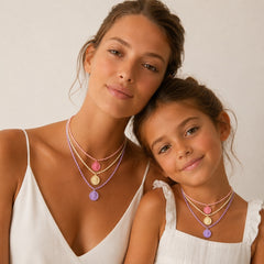 Collar Medalla Virgen-Acero inoxidable