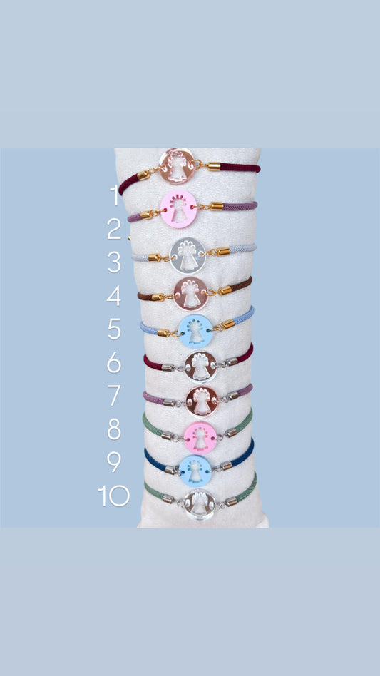 Pulsera Virgen del Pilar Metacrilato-Acero
