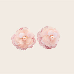 Pendientes Flor Rosa 2 en 1