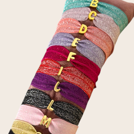Pulseras inicial elásticas ajustables personalizadas