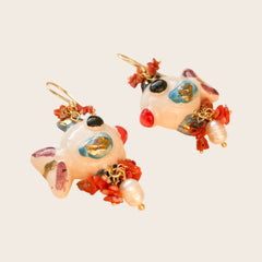 Pendientes Pesce Bianco – Maiolica