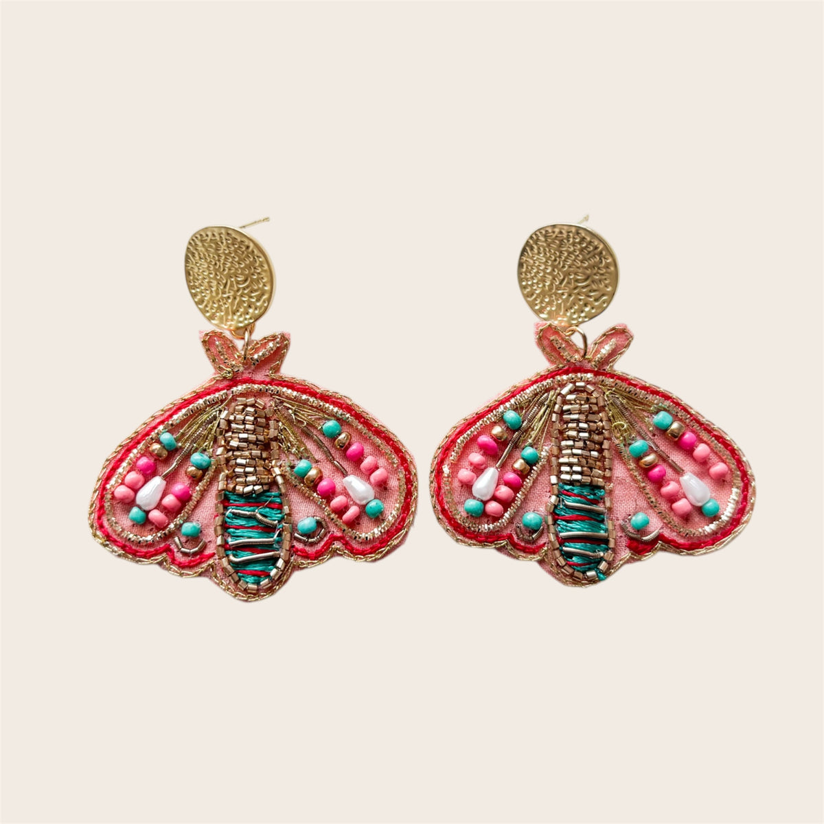 Pendientes Riviera Mariposa Coral