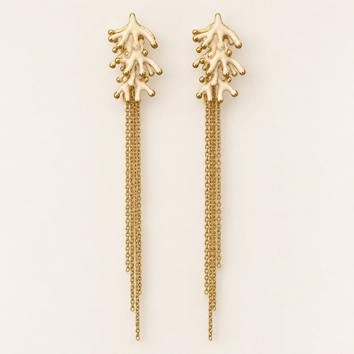 Pendientes Naira Beige