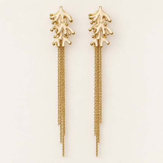 Pendientes Naira Beige