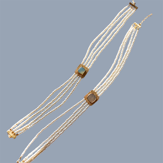 CHOKER PERLAS CULTIVADAS 24k
