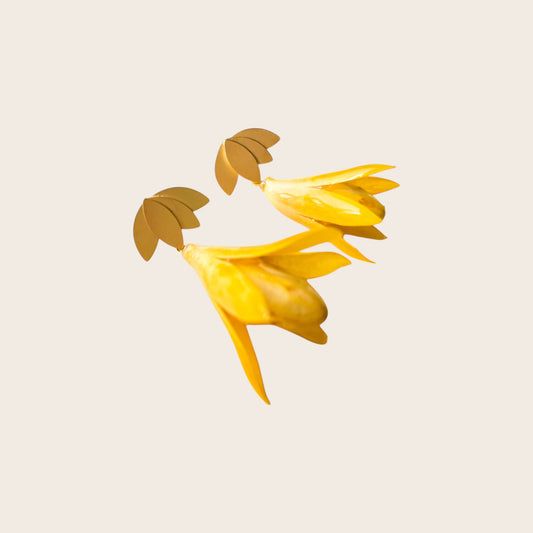 Pendientes Campanilla Amarilla