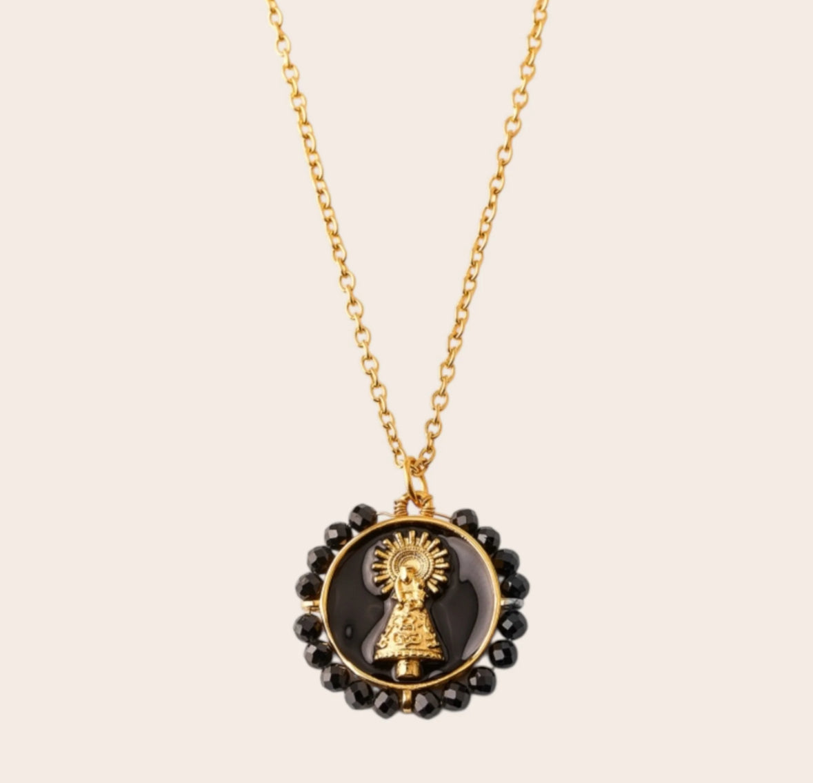 Collar Virgen del Pilar • Ónix