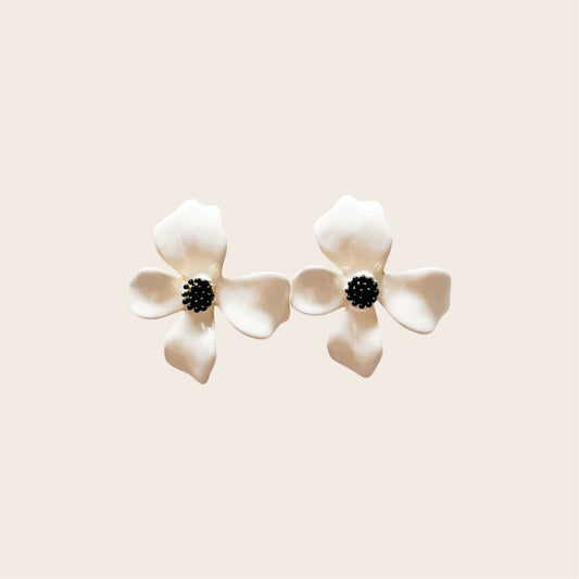 Pendientes Azalea Blanco