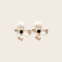 Pendientes Azalea Blanco