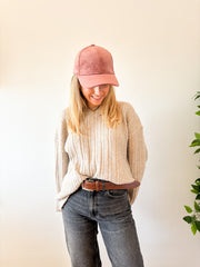 Gorra terciopelo • rosa