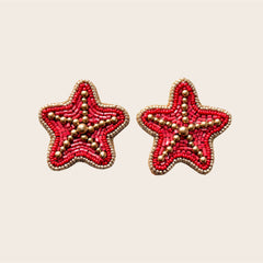 Pendientes Riviera Estrella Coral