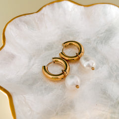 Aritos Stud Piedra-Acero inoxidable
