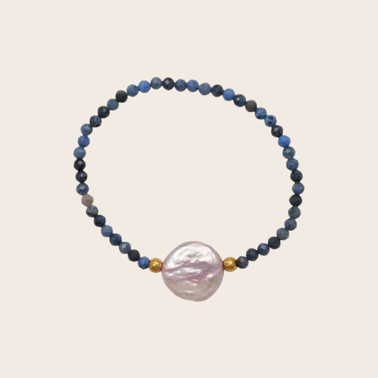 Pulsera Perla Aura Sodalita