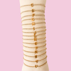 PULSERAS INICIAL ACERO STRASS