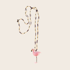 Collar Flamenco Rosa – Cápsula Iraca