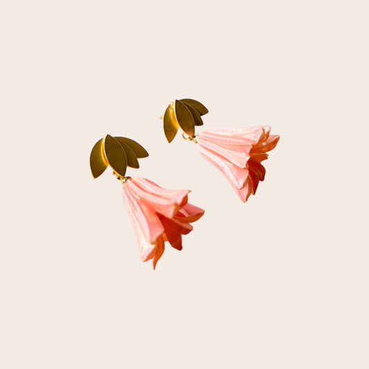 Pendientes Campanilla Rosa