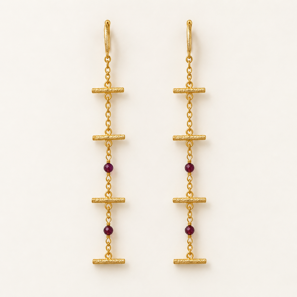 Pendientes Cadencia•Burdeos