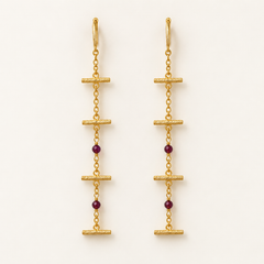 Pendientes Cadencia•Burdeos