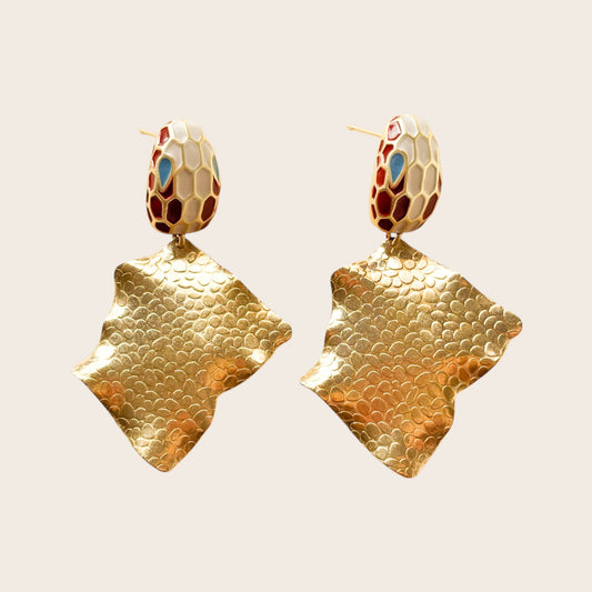 Pendientes Gaudí Teja