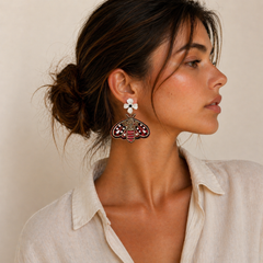 Pendientes Riviera Mariposa Rouge