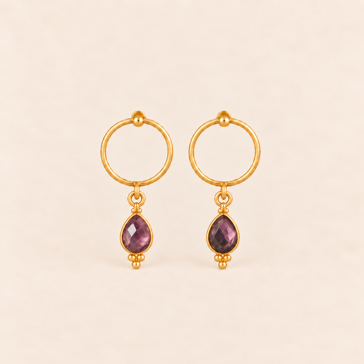 Pendientes Brisa•Morado Ciruela