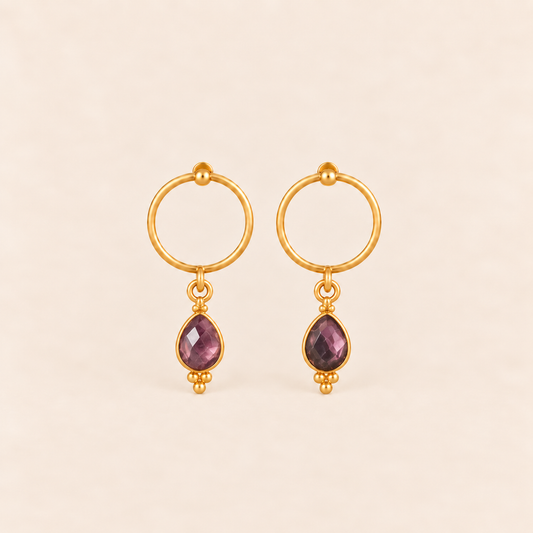 Pendientes Brisa•Morado Ciruela