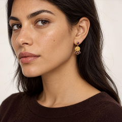 Pendientes Dura•Morado Ciruela