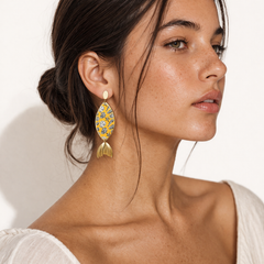 Pendientes Sirena-Concha