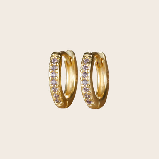 Aros Strass Purple 8mm