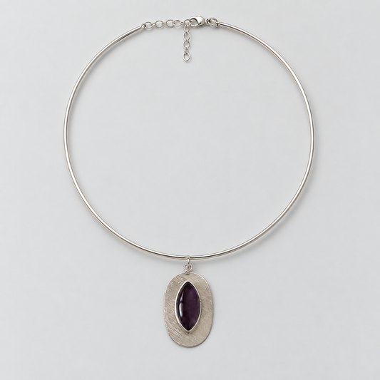 Choker Óvalo-Violeta