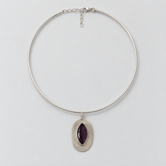 Choker Óvalo-Violeta
